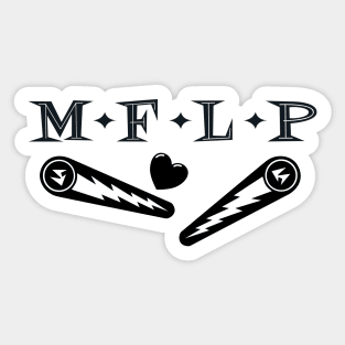 Monterey Flipper Ladies Pinball Flippin Love v2 Sticker